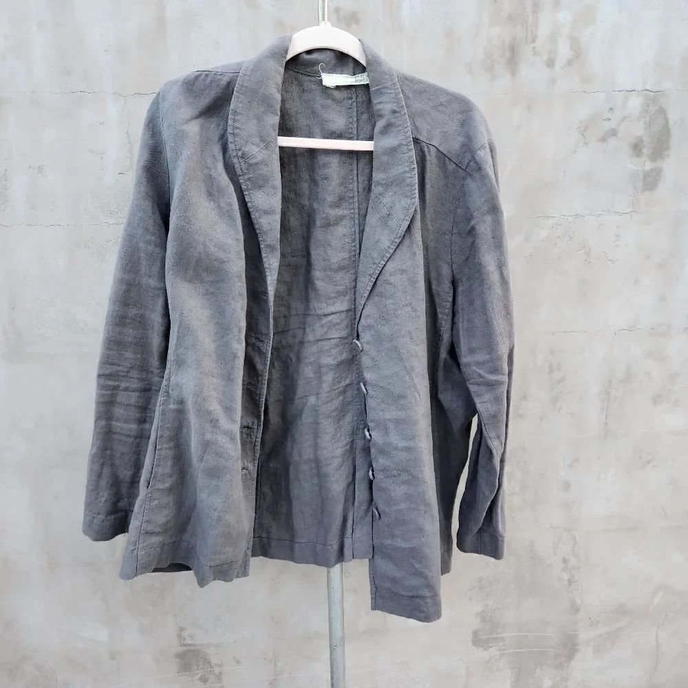 COPY - Eileen fisher gray linen blazer